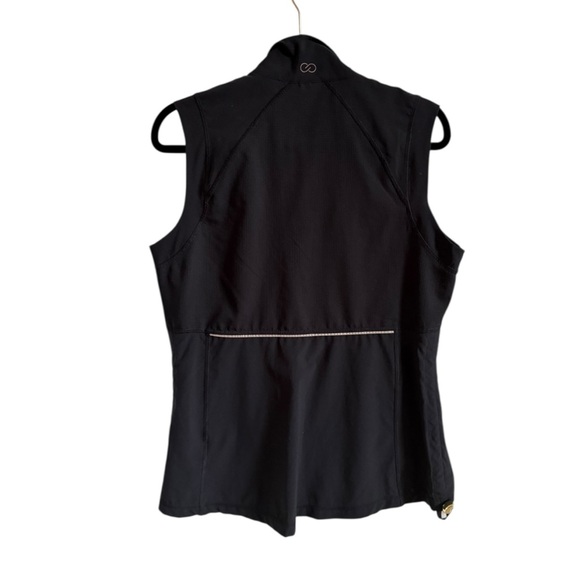 CALIA Women’s Black Sleeveless Soft-shell Lightweight Zip-Up Vest Size Large - Picture 4 of 15